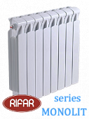 Радиатор биметаллический RIFAR МONOLIT (боковое подключение) 500/14 секций с доставкой в Долгопрудный